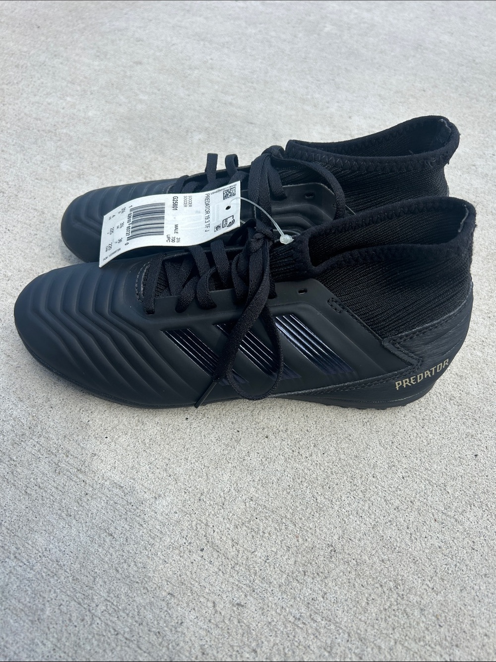 adidas Black Predator turf Cleats